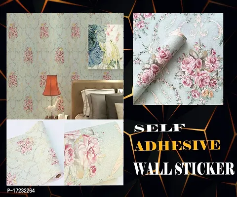 Classic Self Adhesive Sticker Multicolour For Wall Decoration(500 X 45 Cm)(24 Sq Ft)-thumb0