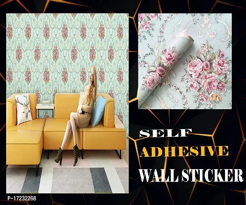 Classic Self Adhesive Sticker Multicolour For Wall Decoration(500 X 45 Cm)(24 Sq Ft)-thumb0