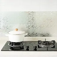 Kitchen cabinets Marble Wallpaper Oil Proof Waterproof Floor Tiles Stickers Waterproof Wall Paper for Home and Kitchen Decor-thumb1