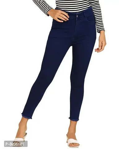 Girls Slim Fit Solid Jeans