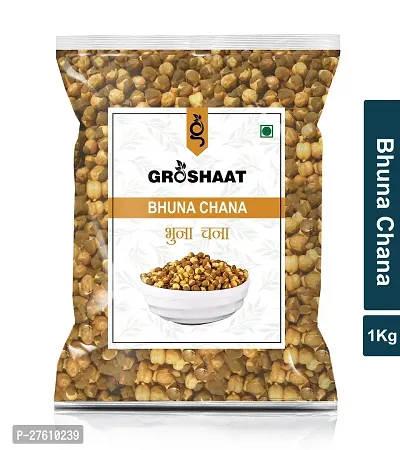 Groshaat Bhuna Chana (Roasted Chana)- 1Kg Pack-thumb0