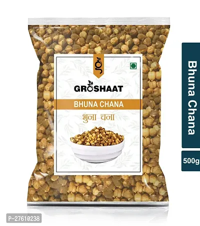 Groshaat Bhuna Chana (Roasted Chana)- 500g Pack