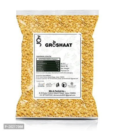 Groshaat Arhar Dal (Toor Dal) 500gm Pack-thumb2