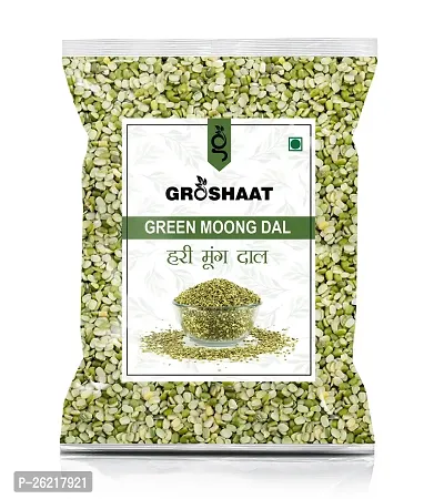 Groshaat Green Moong Dal 500gm Pack-thumb0