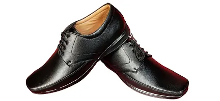 Stylish Black Leather Shoes For Men
