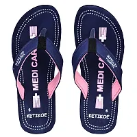 Kecher Women Flip-Flop|Comfortable Women Stylish Indoor, Outdoor Slippers Flip-Flop, Daily Use Chappal, Light Weight Hawai Chappal (Pack of 2)-thumb2