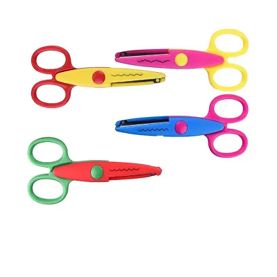 4 in 1 Zigzag paper Cuts Craft Scissors for DIY Crafts Project Making, Scrapbooking and Border Making
