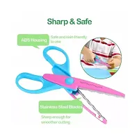 4 in 1 Zigzag paper Cuts Craft Scissors for DIY Crafts Project Making, Scrapbooking and Border Making-thumb2