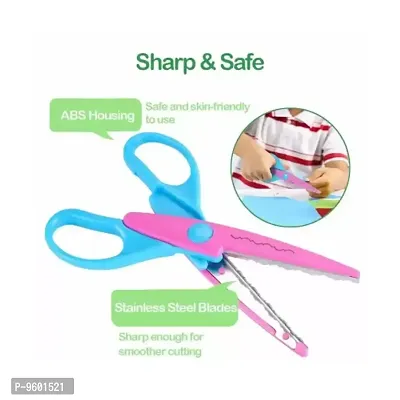4 in 1 Zigzag paper Cuts Craft Scissors for DIY Crafts Project Making, Scrapbooking and Border Making-thumb3
