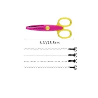 Scissors for Art and Craft Zigzag Paper Cutting for School Stationery Border Edge Decoration Paper Shaper Scissors PACK OF 4-thumb1