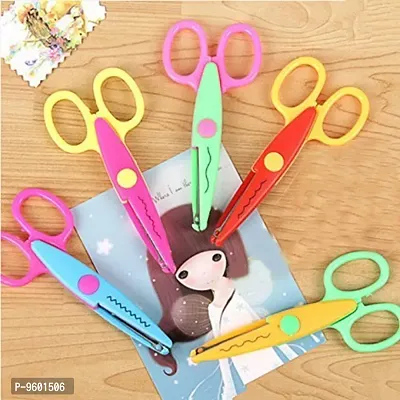 Scissors for Art and Craft Zigzag Paper Cutting for School Stationery Border Edge Decoration Paper Shaper Scissors PACK OF 4-thumb4