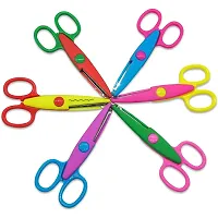 Scissors for Art and Craft Zigzag Paper Cutting for School Stationery Border Edge Decoration Paper Shaper Scissors PACK OF 4-thumb3