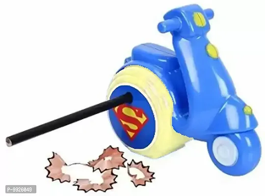 Cute Pencil Sharpeners Manual for Kids and Artists, Handheld Manual Pencil Sharpener for Pencils &ndash; Scooter Shaped-thumb3