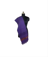 Stylish Woolen Purple Tassel Work Dupatta-thumb2