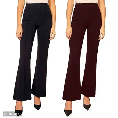 ZAPRA FASHION Trendy & Casual Trousers for Women and Girls- White Casual  Women's Slim Fit Casual