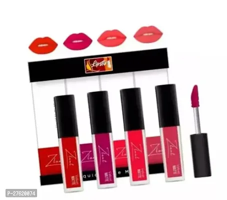 4In1 Red Shade Liquid Lipstick-Pack Of 4-thumb0