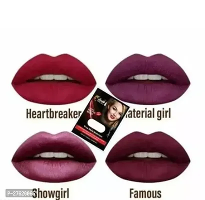 Liquid Red Edition 4In1 Lipstick-Pack Of 4