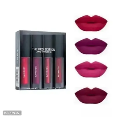 Red Edition Lipstick With Four Different Types Lipstick