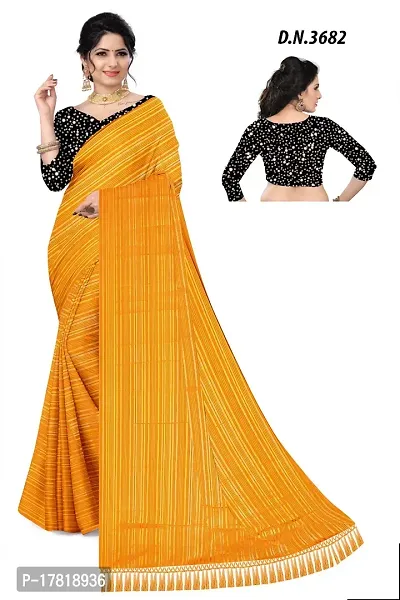 Buy Yellow Printed Organza Silk Saree Online