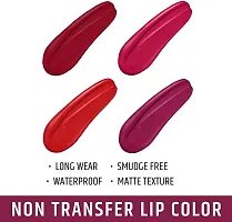 Long Lasting Matte Lipstick for Women Pack of 4 Shades-thumb3