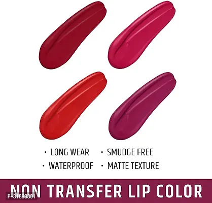 Long Lasting Matte Lipstick for Women Pack of 4 Shades-thumb4