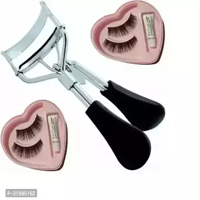 Combo Set of 2 Pieces False Eyelash , Glue and Curler-thumb0