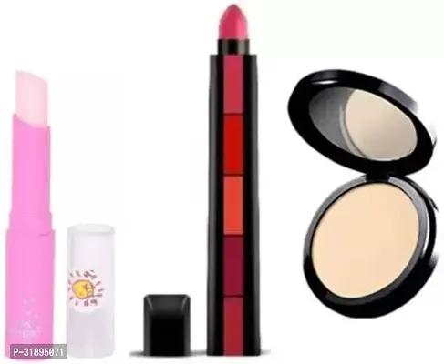 5in1 Lipstick Pink Magic Lip Balm and Compact Makeup-thumb0