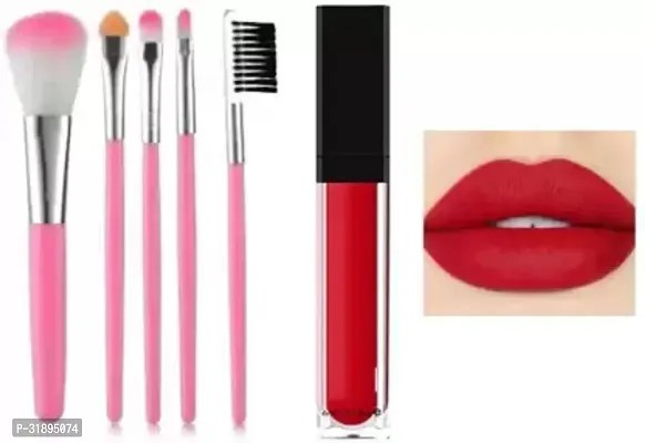 Makeup Brush Set with  Liquid Lipstick-thumb0