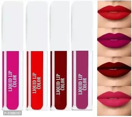 Long Lasting Lip Care Lipstick, Pack of 4-thumb0