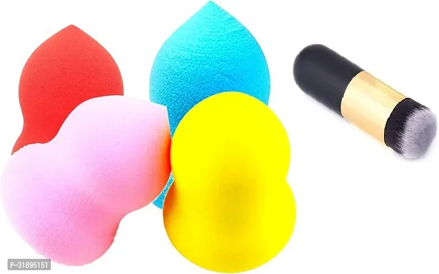 Long Lasting Makeup Applicator Sponge with Brush-thumb0