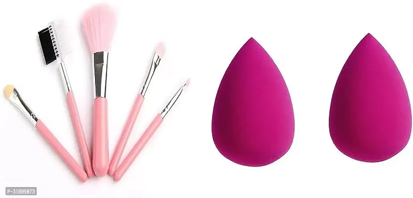 Makeup Brush Set with Sponge 2 Pieces-thumb0