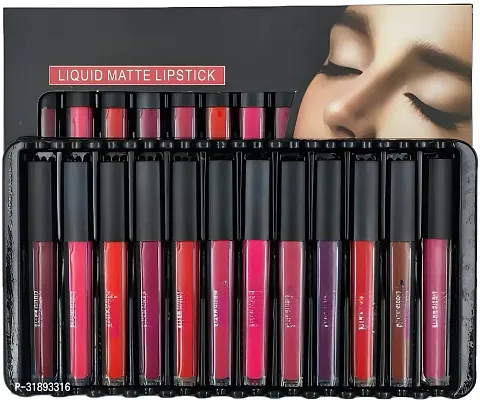 Beauty Red Mini Edition Liquid Matte Lipstick, Pack of 12