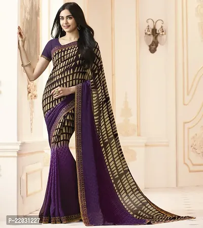 Stylish Georgette Saree with Blouse piece For Women