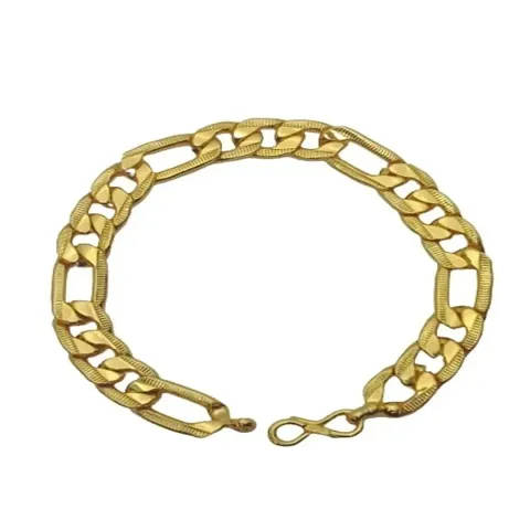 Modern Golden Brass Bracelet For Men