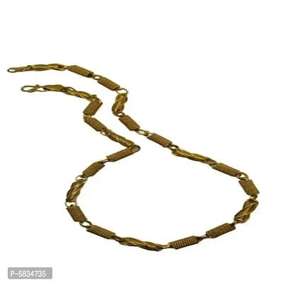 Gold Plated Chain for men  Boys . Designer Spiga Link Handmade Chain for Men, 20 inches long With 2 month Guarantee.