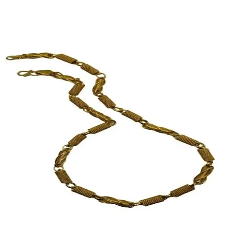 Plated Chain for men Boys . Designer Spiga Link Handmade Chain for Men, 20 inches long With 2 month Guarantee.