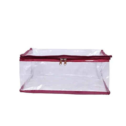 Saree Cover Storage Bag Big for Clothes with Zip Organizer for Wardrobe