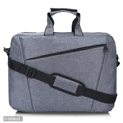 Laptop Shoulder Bag, 15.6-Inch Laptop or Tablet, Sleek, Durable and Water-Repellent Fabric, Lightweight, Business Casual or School, Collage-thumb0