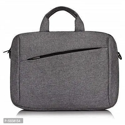 Laptop Shoulder Bag, 15.6-Inch Laptop or Tablet, Sleek, Durable and Water-Repellent Fabric, Lightweight, Business Casual or School, Collage-thumb0