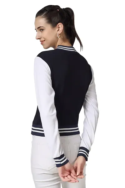 Buy Cold Fusion Women's/girls Trendy Full Sleeves Varsity Jacket