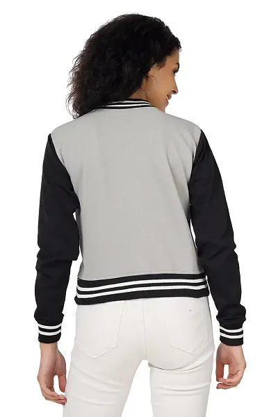 Buy Cold Fusion Women's/girls Trendy Full Sleeves Varsity Jacket