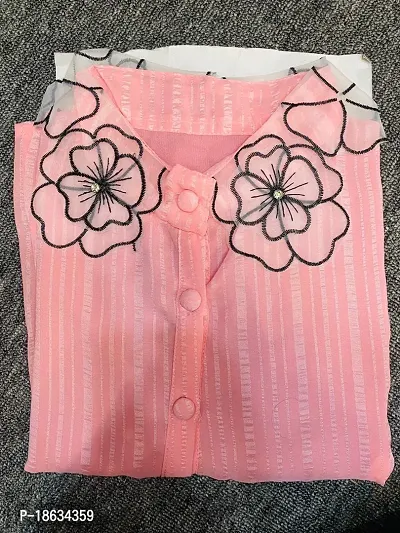 Stylish Printed Classic Shirt Peach For Women