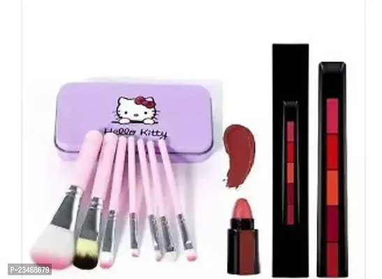 Hello Kitty Pink Makeup Brush Feb Five Lipstick Pack Of 2 Item