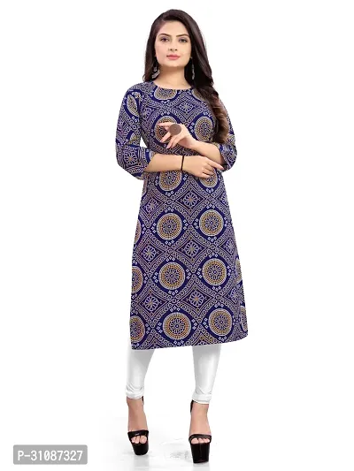 Stylish Crepe Kurta for Women-thumb0