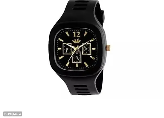 Stylish Fancy Rubber Analog Watches For Men-thumb0