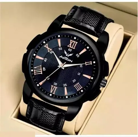 Stylish Leather Analog Watch For Men