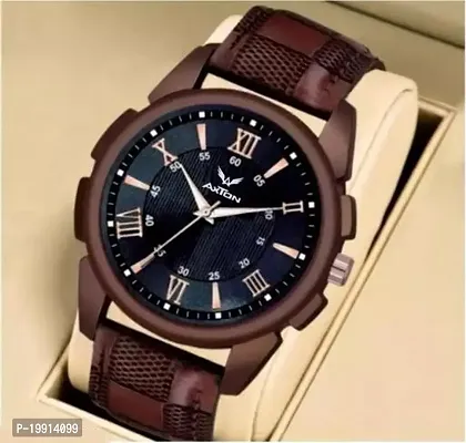 Stylish Fancy Leather Analog Watches For Men-thumb0