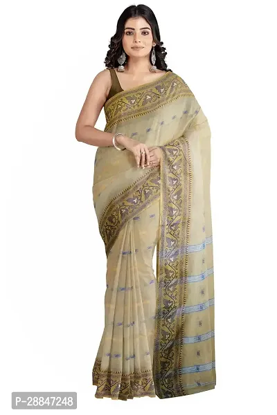Beautiful Cotton Saree Without Blouse Piece For Women