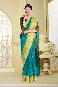 Reliable Cotton Traditional Bengal Handloom Zari Border Saree Without Blouse Piece-thumb4