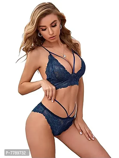 Naisa Women's Sexy Bra Panty Bikni |Lingerie Set|Hot  Sexy for Newly Married Couples Honeymoon/First Night/Anniversary |for Women/Ladies/NaughtyGirls.with 26 to 38 inch bust size-thumb3